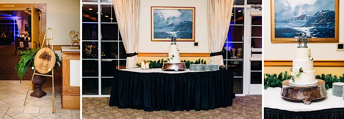 Agapae Oaks Wedding in Beaufort, cake table