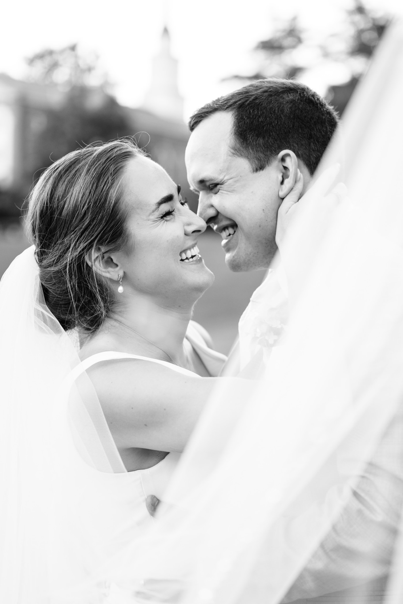 Charlottesville VA wedding photographer, Celebrations bridal veil