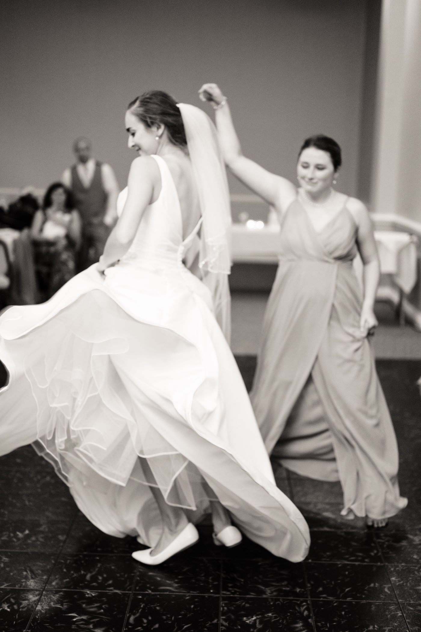 Charlottesville VA wedding photographer, bride on dance floor