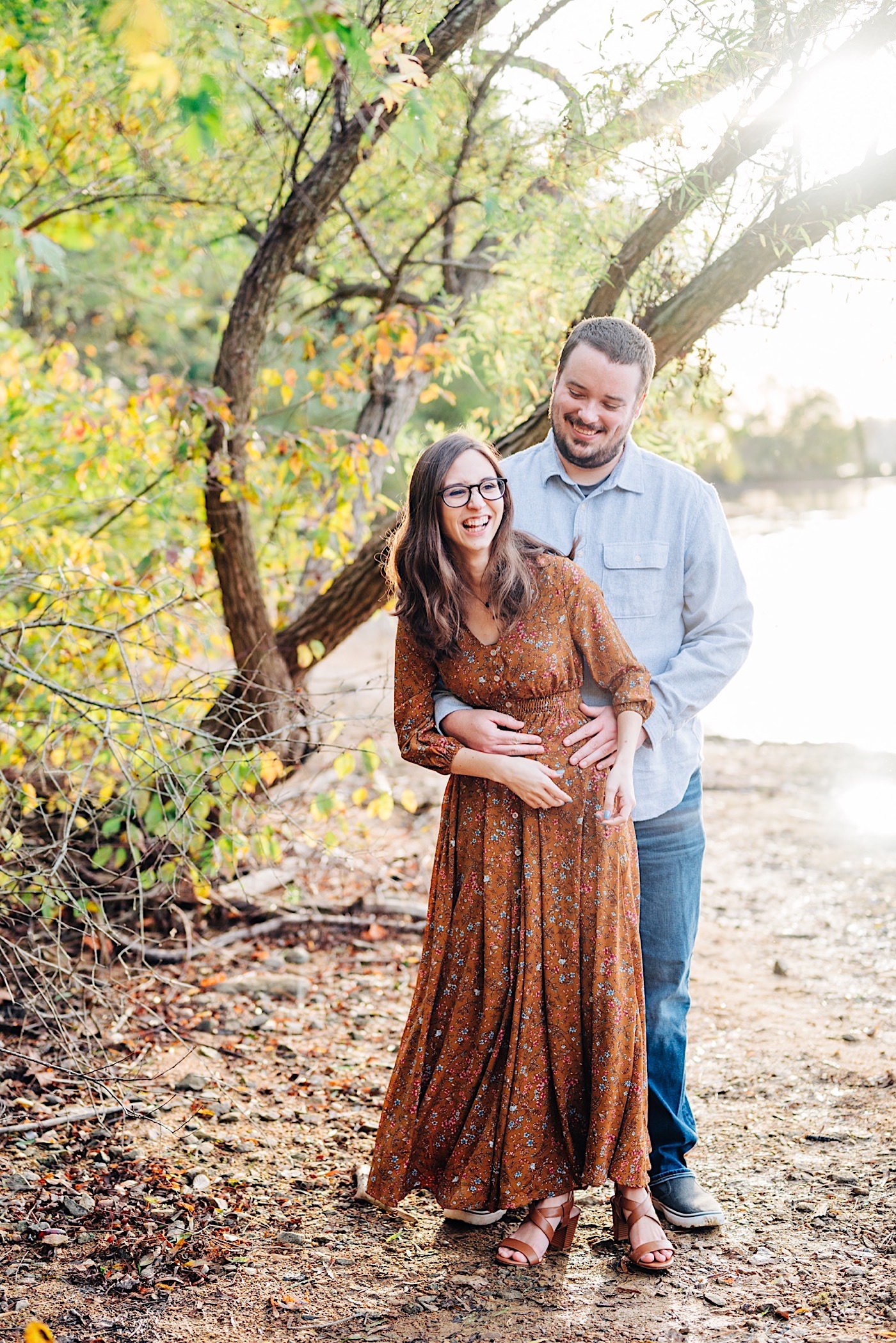 Southern Maryland Wedding Photographer, fall engagement session, brown engagement color palette, Loch Raven Reservoir Engagement Session, Baltimore MD Photographer
