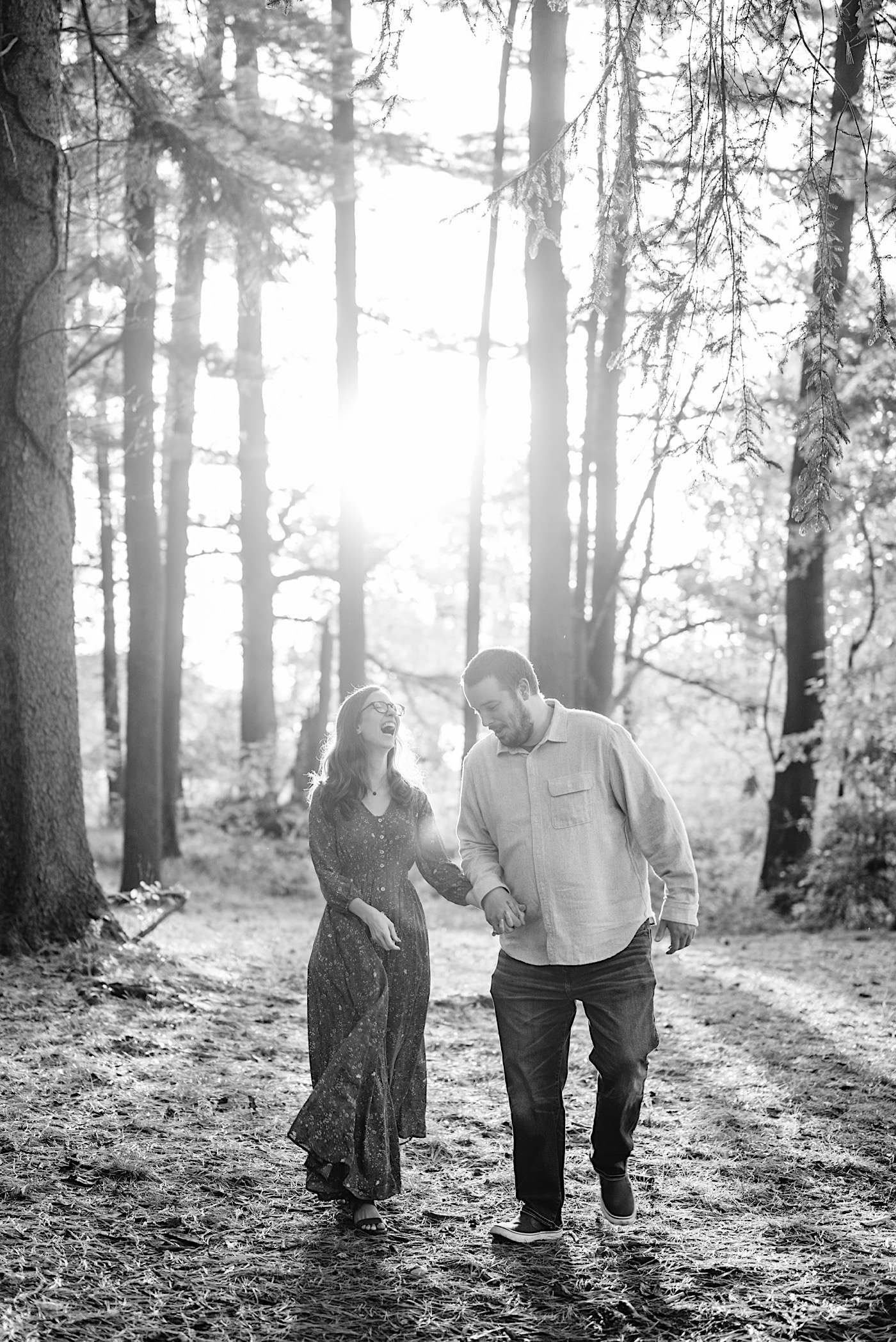 Southern Maryland Wedding Photographer, Kyra Gustwick, fall engagement session ideas, woodsy photo location in Maryland, Loch Raven Reservoir Engagement Session, Baltimore MD Photographer