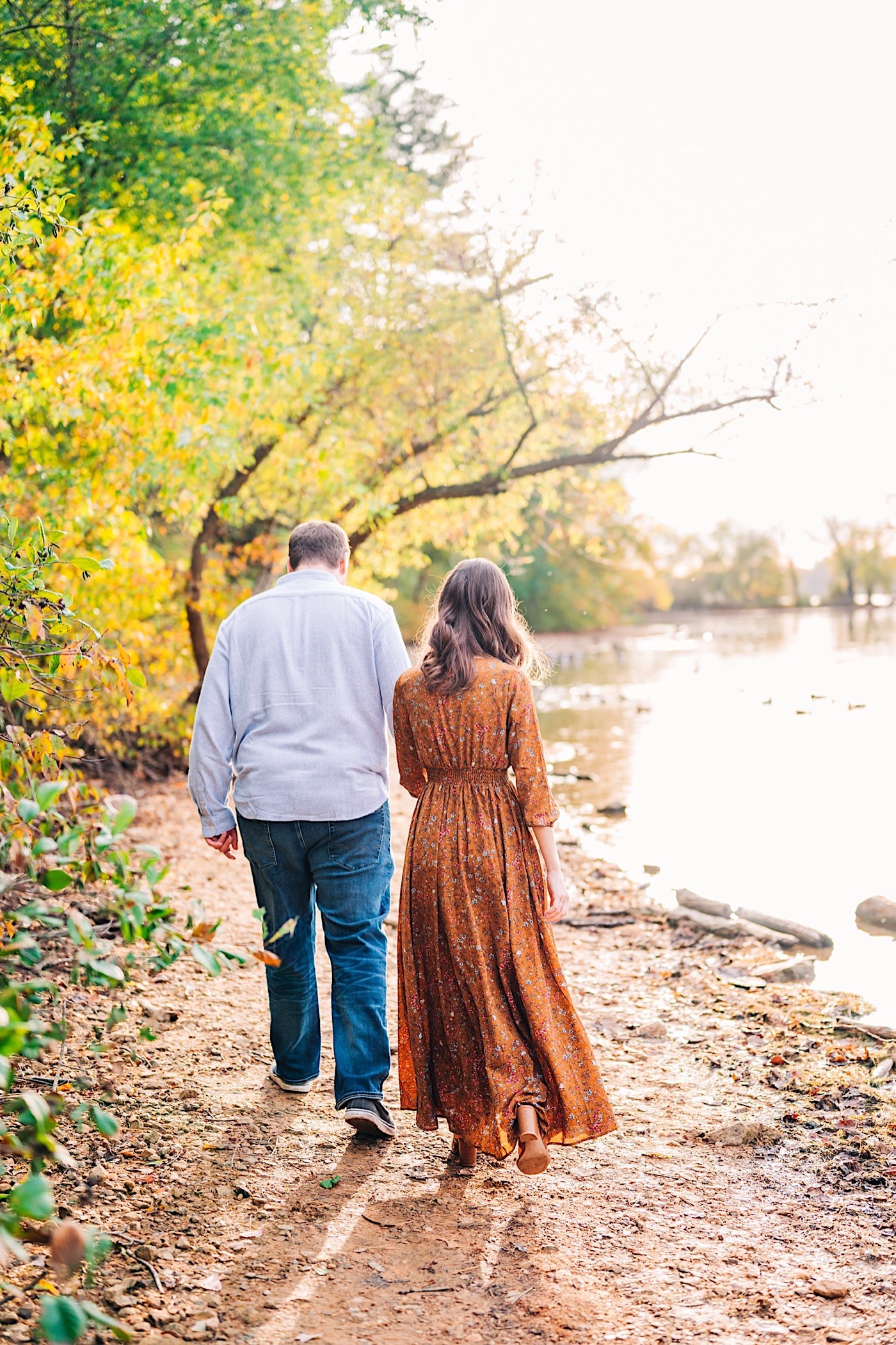 Southern Maryland Wedding Photographer, Kyra Gustwick, waterside engagement, fall engagement session ideas, Loch Raven Reservoir Engagement Session