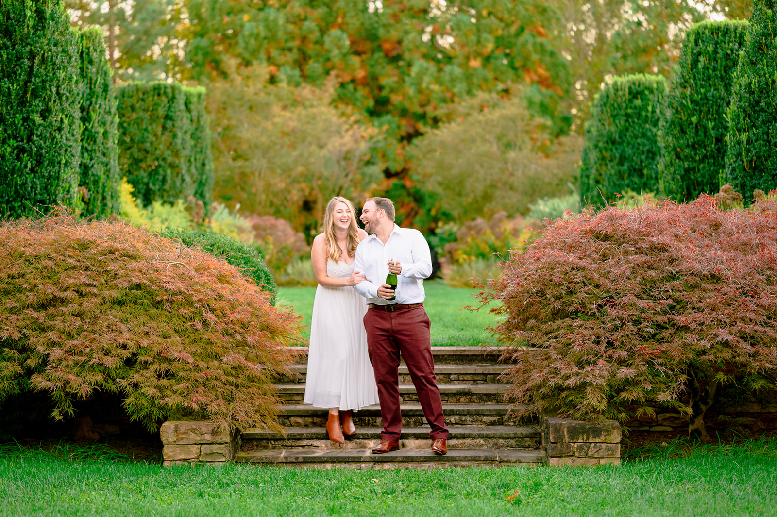 Garden Engagement Session at Charlottesville Private Estate