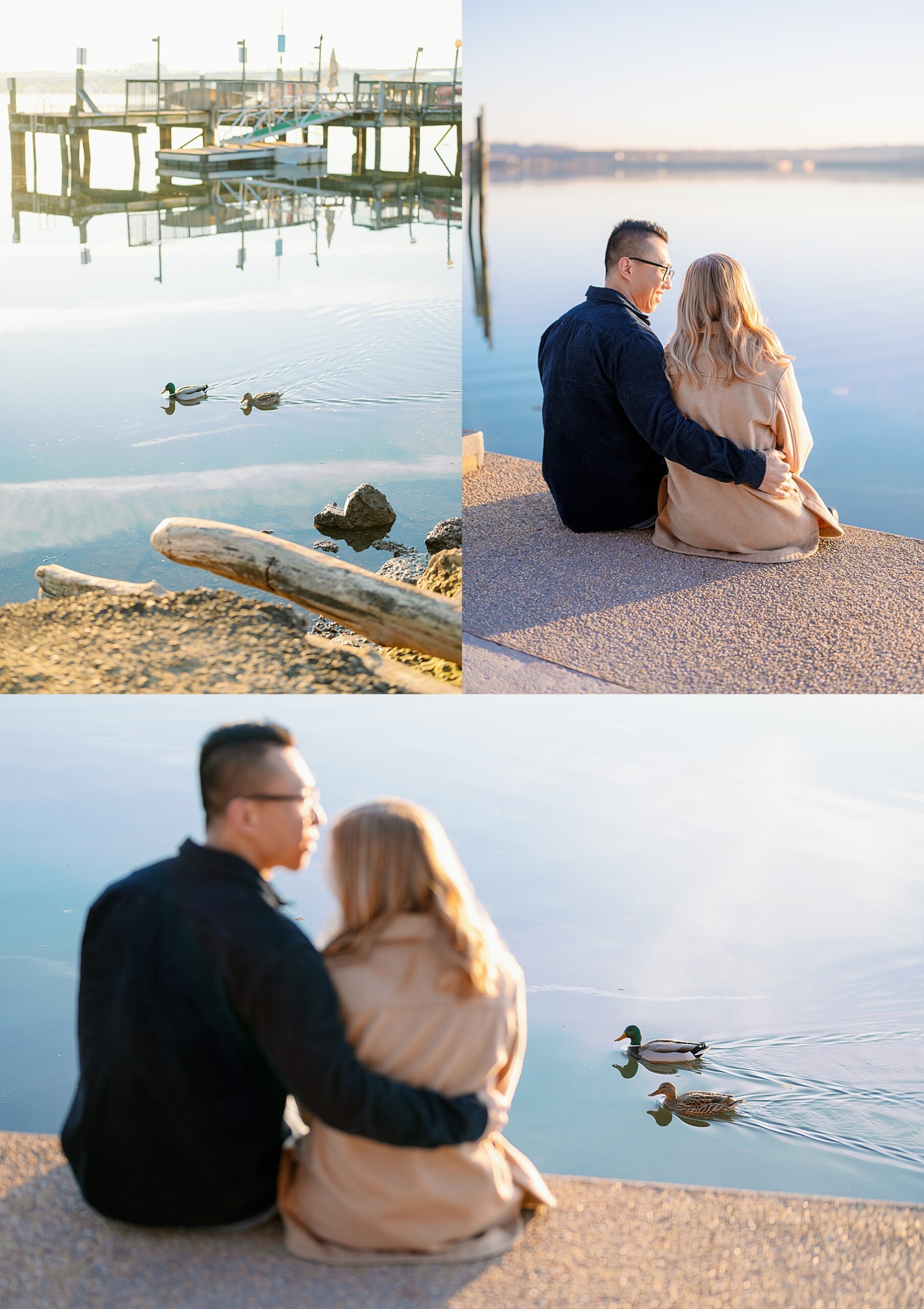 engagement session by the waterfront