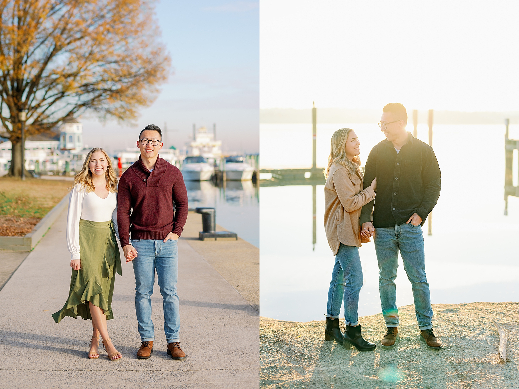 Georgetown Waterfront engagement photos 