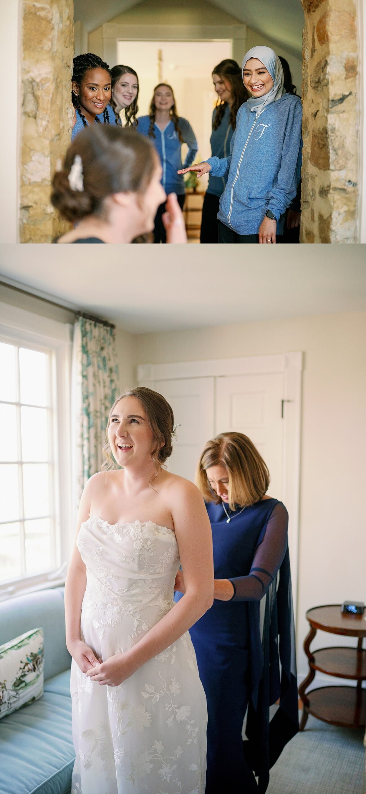 bride with mother