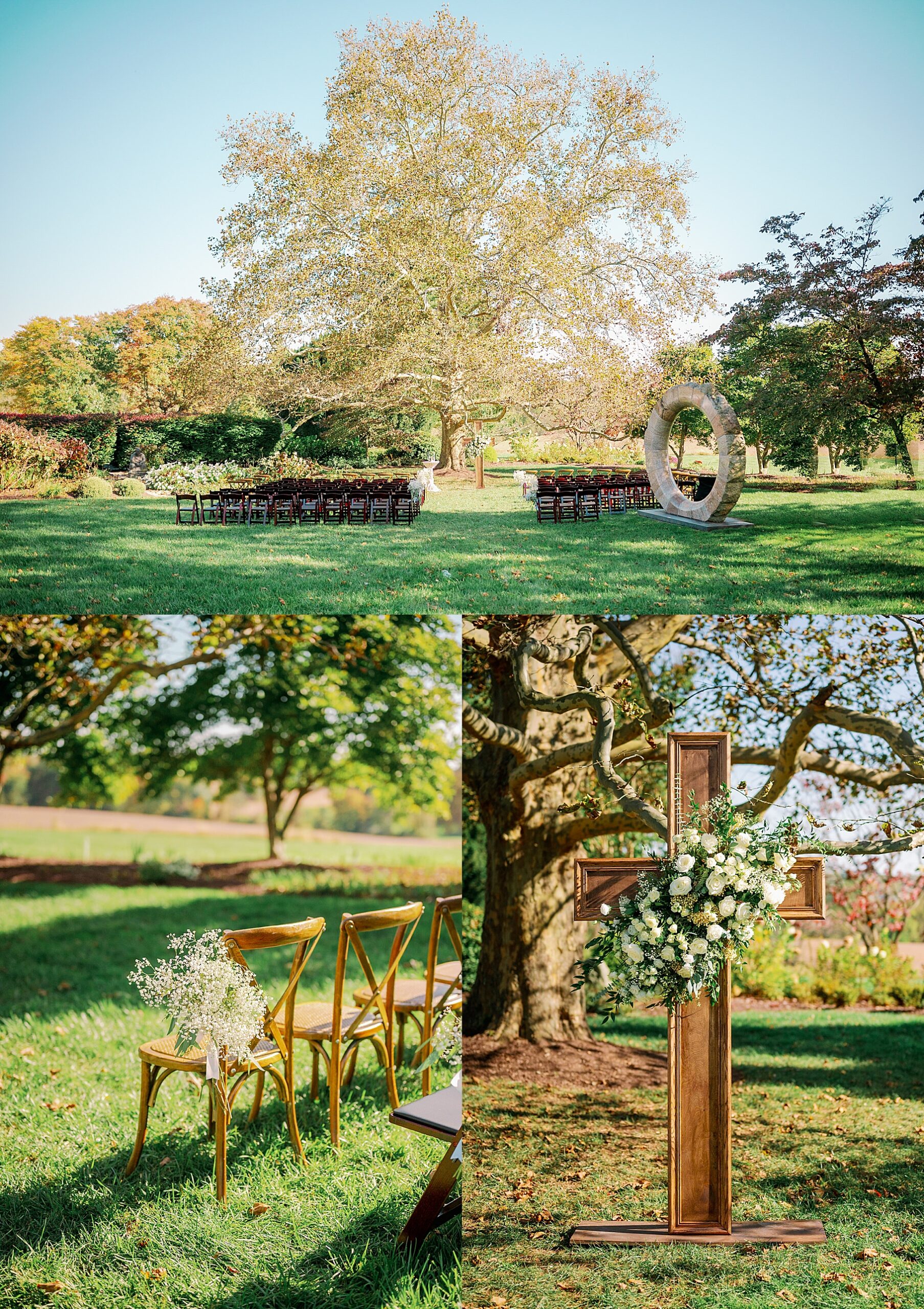 Maryland farm wedding ceremony